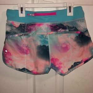 ivivva pastel colored athletic shorts